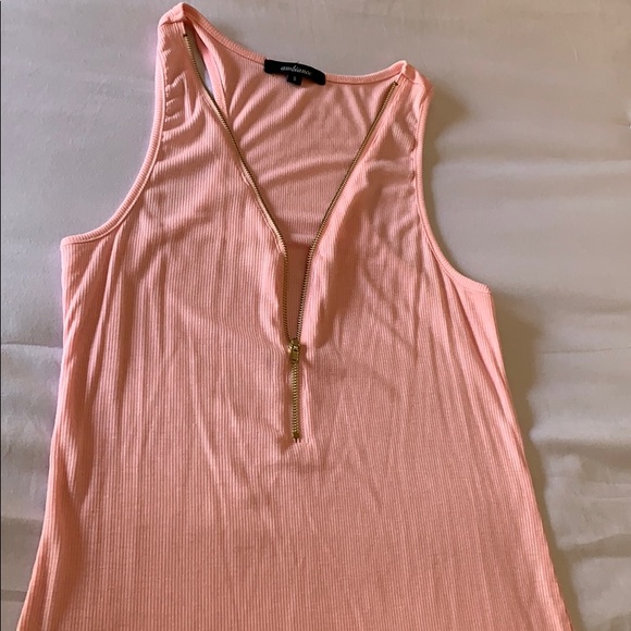 Pink Zipper Racerback Tank - Picture 2 of 4